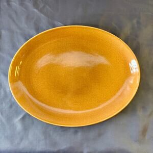 Russel Wright Iroquois China Apricot Oval Serving Platter 12 5/8" Ceramic MCM